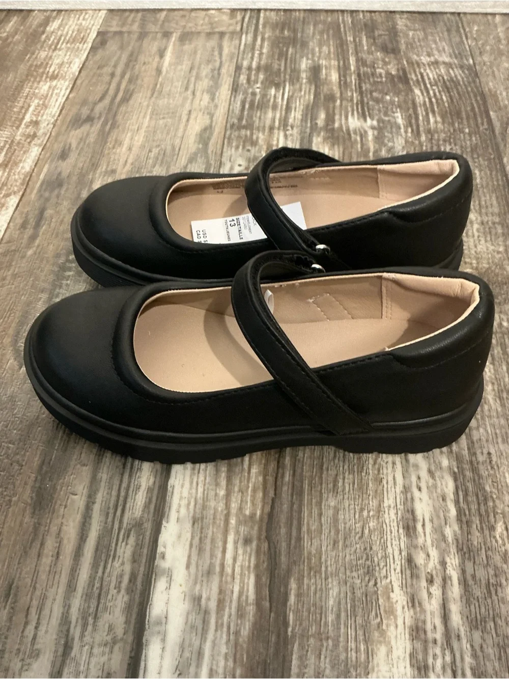 The Children's Place Black Mary Jane School Shoe Size 13